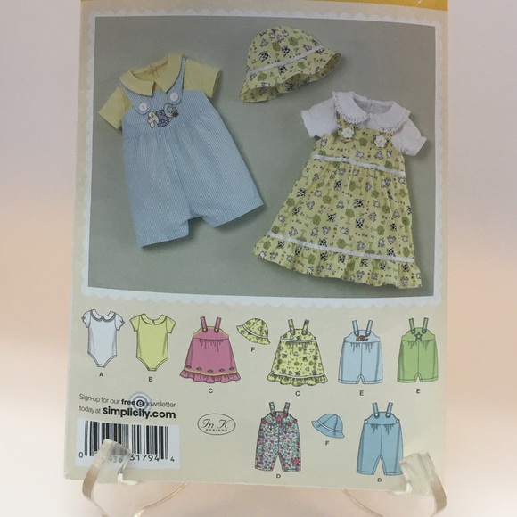 Bundle of (4) Infant/Babies Sewing Patterns - Picture 4 of 10